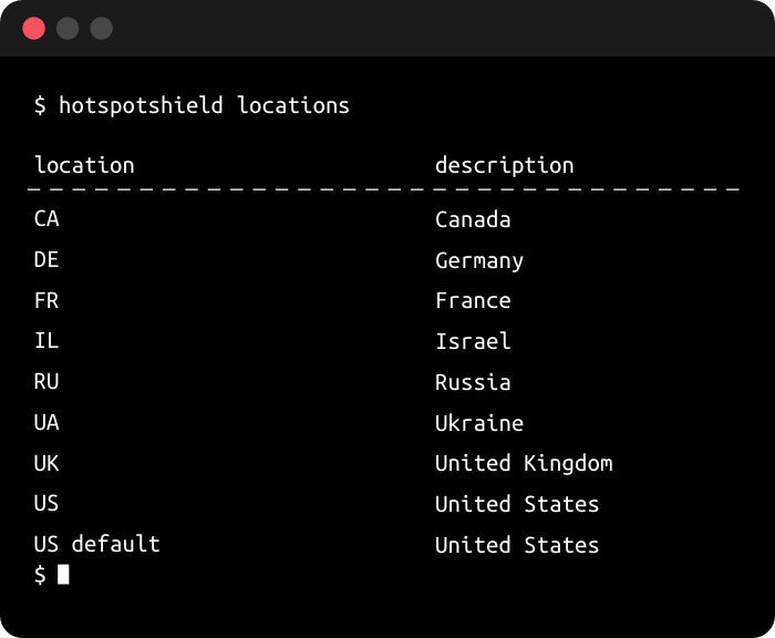 How to set up location for Linux VPN