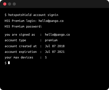 Sign in on Linux VPN